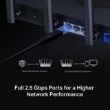 MERCUSYS MR47BE-Router Wi-Fi 7 de Triple Banda BE9300,5760 Mbps en Banda 6G,Operación Multi-Link(MLO),4× Puertos 2.5G, 320 MHz,4KQAM,EasyMesh,6 Antenas,WPA3,App config 【Nuevo】