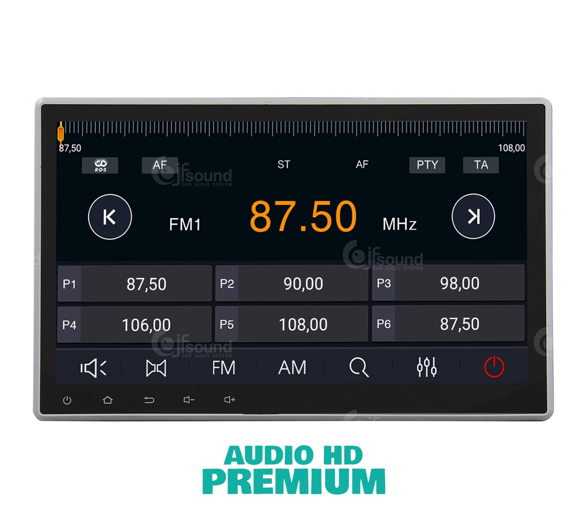 Radio de Coche universales 1 DIN Android GPS Bluetooth WiFi USB Dab+ Touchscreen 10" 4core Carplay AndroidAuto