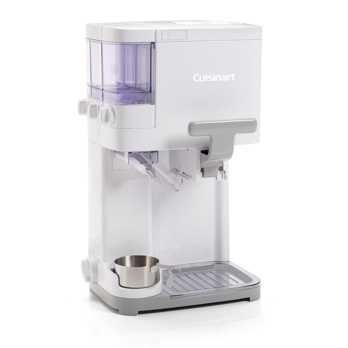Cuisinart Heladera Soft Serve Ice Cream Maker, Capacidad 1.4L, 100% automática, Helado suave, Dispensador de toppings, Cucuruchos