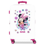 Joumma Disney Minnie Super Helpers Maleta Mediana Blanco 46x65x23 cms Rígido 3 kgs Cierre de combinación Lateral ABS 3 kgs 56LExtensible