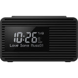 Panasonic RC-D8EG-K - Radio Despertador Digital Dab+, Pantalla Grande, Botón Snooze, Doble Temporizador, Carga de Smartphone con Puerto USB, Sleep Timer