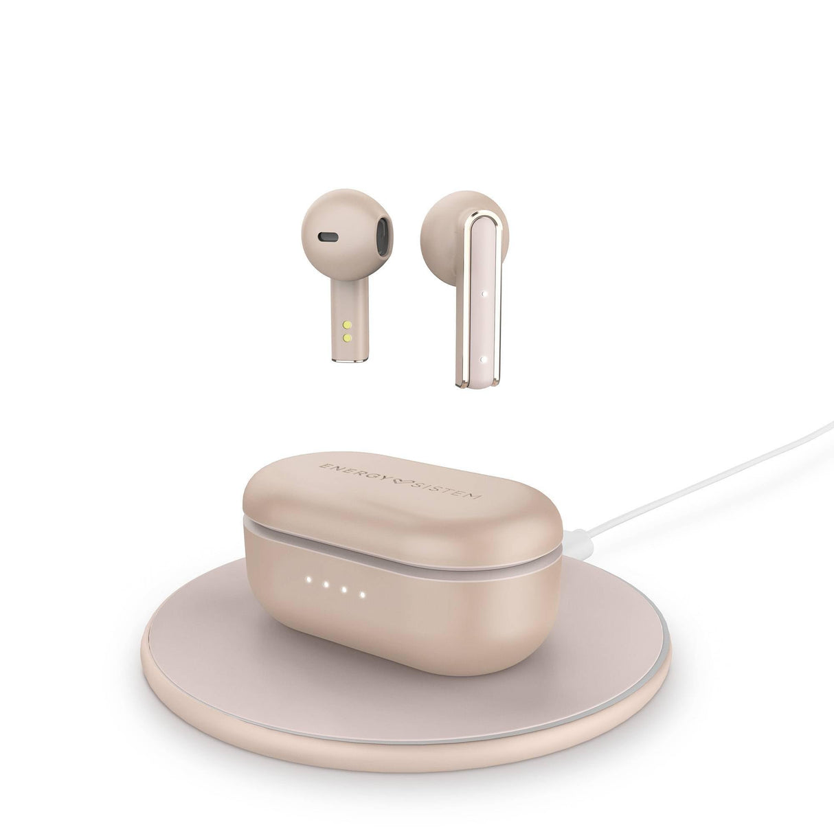 Energy Sistem Earphones True Wireless Style 4 Ultra Rose Gold (Proximity Sensor, Wireless Charging Case)