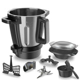 Cecotec Robot de Cocina Multifunción con Dispensador de Alimentos Mambo CooKing Total Gourmet. 2200W, 45 Funciones, Miles de Recetas Guiadas, Jarra Unique de 4,5L y Jarra Victory de 5L, Accesorios