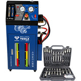 Aparato de lavado de cajas de cambios, para cajas de cambios automáticas, con juego de adaptadores de 35 pzs