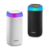 Hama | Altavoz Bluetooth con Luces LED (5 Modos Diferentes, Se Pueden conectar 2 Altavoces, Protección IPX4, 12h de música), Color Negro