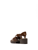 Fly London ERIA536FLY, Sandalias Mujer, Camel, 38 EU