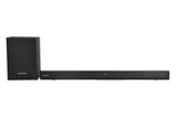 Grundig Barra de Sonido de 2,1 Bluetooth, 110W RMS Altavoz de Graves deportado SS Alambre, Encendido automático HDMI Arco, Óptico, Reproductor USB, Mando a Distancia, 92 x 6,5 x 9,5 cm, Negro