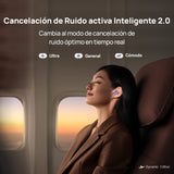 HUAWEI FreeBuds Pro 2, Auriculares inalámbricos Bluetooth, Devialet, Doble Altavoz, Voz cristalina, ANC Inteligente, Triple EQ Adaptivo, Doble conexión, Hi-Res Audio, Azul Plateado, 38 Meses garantía