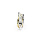 Swarovski Anillo Hyperbola, Tallas mixtas, Blanco, Combinación de acabados metálicos, 60
