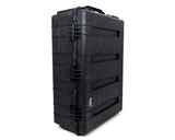 PELI 1730 contenedor de transporte grande con ruedas de alta resistencia y a prueba de golpes, IP67 estanco e impermeable al polvo, 167L de capacidad, fabricado en EE.UU., sin espuma, color negro