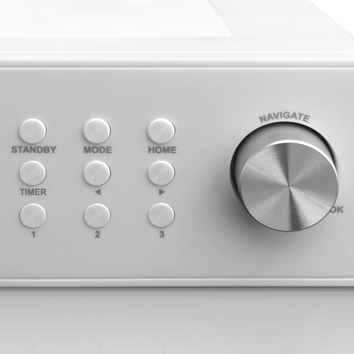 Lenco KCR-2014 - Radio (Internet, Digital, FM, PLL, 4W, 6,1 cm (2.4"), 23,7 cm) Color blanco