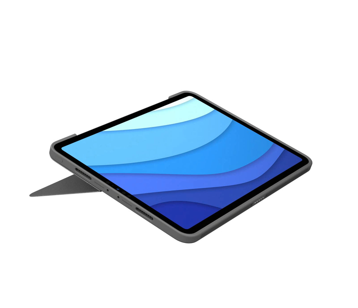 Logitech Combo Touch Tastatur-Case para iPad Pro 11 Pulgadas (1, 2. y 3. generación) Deutsches QWERTZ-Layout - Gris