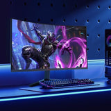 KOORUI 24E6CA Monitor Gaming Curvo 24 Pulgadas, 180HZ, 1ms, 1500R, HDR, VA 3000:1, FHD 1920x1080, 2xHDMI 2.0, DP 1.2, Adaptive Sync, Eye Care, VESA 100x100mm, Inclinación Ajustable