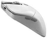 Glorious Gaming Model O 2 Pro 4K/8K Ratón Gaming inalámbrico - 2,4 GHz 1 ms de retardo, sondeo 4K/8K, 100M clics, 59 g Ultraligero, Gran batería, Sensor PPP 26K, RGB, ambidiestro, 6 Botones - Blanco