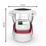 Moulinex I-Companion Touch XL HF9345 Robot de cocina de 3.5 L, acero inoxidable, 14 programas automáticos, wifi, pantalla táctil, 6 accesorios incluidos, apto lavavajillas, app libro recetas