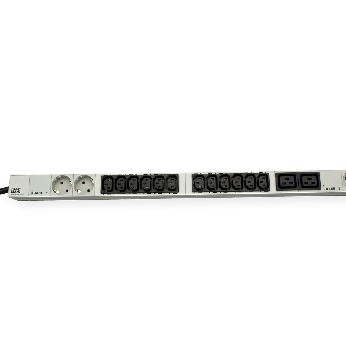 Bachmann 800.1453 it PDU Aluminio 1HE 36 x C13 6 x Protección de Contacto 6 x c19ls CEE 3 x 32 A Rojo/Aluminio