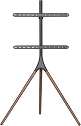 Techly 105209 Soporte de Suelo para Pantalla LCD/LED/Plasma 45-65" Estilo de Caballete Nuez Oscuro