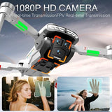 OBEST Drone con HD Doble Cámara, Drone RC Plegable con 4,3 Pulgadas Pantalla LCD, Motor sin Escobillas,Hover Estable, 5GHz WiFi, 2 Baterías, para Niños y Adultos