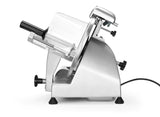 HENDI Cortadora eléctrica de carne, cortafiambres multiusos, Profi Line 250, Ø cuchilla: 250mm, espesor de corte (0-12mm), 220-240V, 320W, 514x484x(H)373mm, plateado, aluminio, acero inoxidable