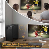 PremiumCord HDMI Extensor Inalámbrico Hasta 200m, Full HD 1080p, HDMI 1.3, HDCP 1.4/2.2, Carcasa Metálica