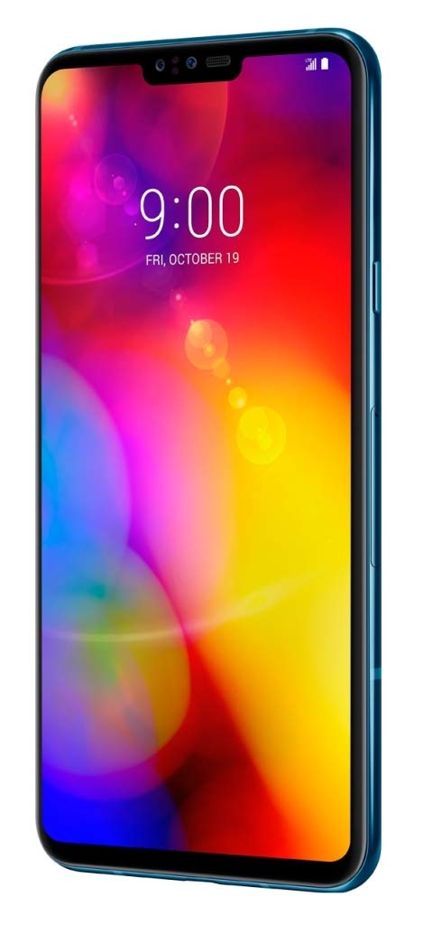 LG V40 - Smartphone Libre de 6.4'' QHD+ (5 cámaras 16 MP f1.9, 6 GB RAM, 128 GB Memoria, Sistema en español) Color Azul