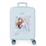 Disney Frozen Own your destiny Maleta de cabina Azul 38x55x20 cms Rígida ABS Cierre de combinación lateral 32L 2 kgs 4 Ruedas dobles Equipaje de Mano