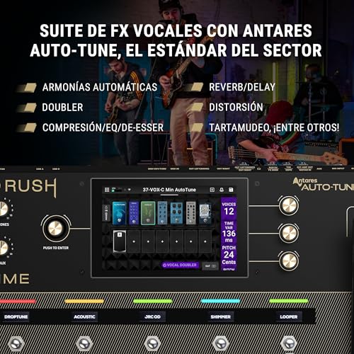 HeadRush Prime - Pedal Multiefectos Guitarra y Voz, Procesador de Modelado con Amp Cloner, Antares Auto-Tune, WiFi, Pantalla Táctil, Looper y Bluetooth