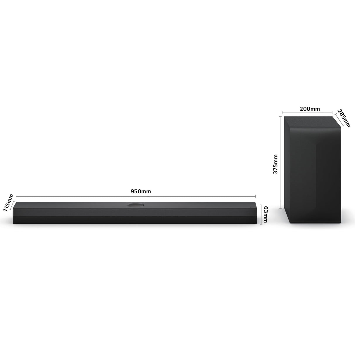 LG S60T - Barra de Sonido Inteligente, 340W, 3.1 Canales, Sonido Envolvente Dolby Digital y DTS, Amplia Conectividad, HDMI, Bluetooth, USB, Entrada Óptica, Negro