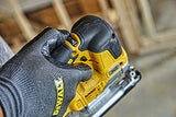 DEWALT Sierra de Calar XR 18V Sin Escobillas, 0-3200 cpm, Corte Bisel 45°, Profundidad en Madera 135mm, Metal 25mm, Acero 10mm, Incluye Maletín TSTAK II - DCS334NT-XJ