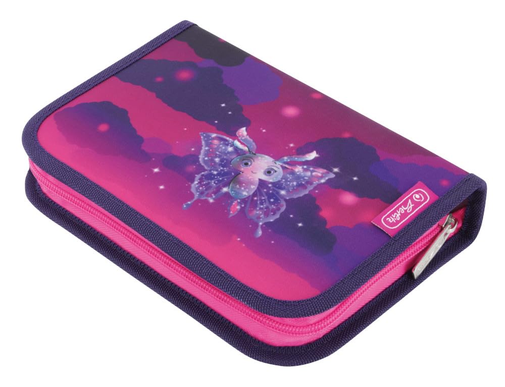 Herlitz Loop Plus Mochila Escolar, Niñas, Morado, 37 x 31 x 22 cm