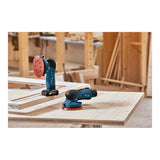 Bosch Professional 12V System GEX 12V-125 - Lijadora excéntrica a batería (Brushless, Ø plato 125 mm, bolsa para polvo, sin batería, en L-BOXX)