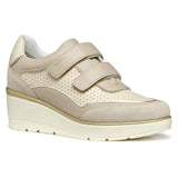 Geox D ILDE A, Zapatillas Mujer, Papyrus/Lt Taupe, 41 EU