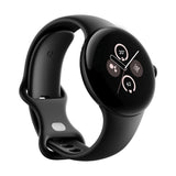 Google Pixel Watch 2 – Lo Mejor Fitbit – Monitor de frecuencia cardíaca, gestión del estrés, Funciones de Seguridad – Android – Carcasa de Aluminio en Negro Mate – Brazalete Deportivo en