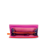 mywalit billetereo Monedero de Piel para Mujer Tri-Fold w/Outer Zip Purse - 269-75 - Sangria Multi