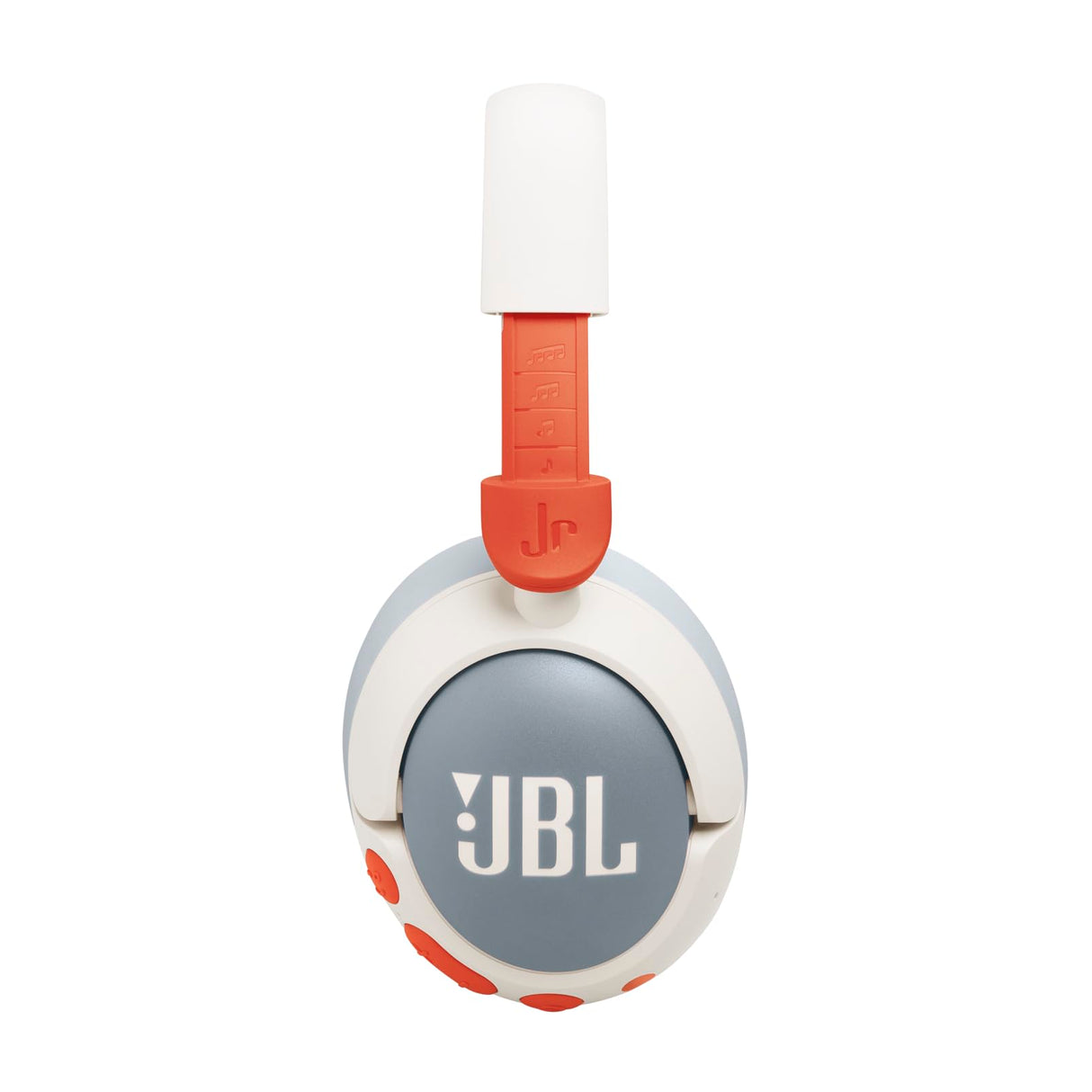 JBL Junior 470 NC, Auriculares supraaurales e inalámbricos para niños, Bluetooth, cancelación Activa de Ruido, volúmen hasta 85 dB, 50 hrs de batería, Set de Pegatinas, Plegables, Blanco