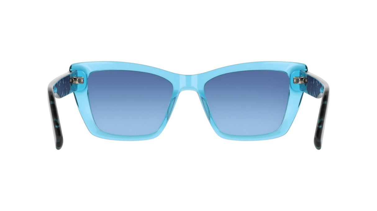 DKNY Dk554s Gafas de Sol, Crystal Turquoise, 54-140-17 Unisex Adulto