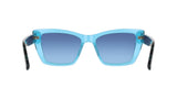 DKNY Dk554s Gafas de Sol, Crystal Turquoise, 54-140-17 Unisex Adulto