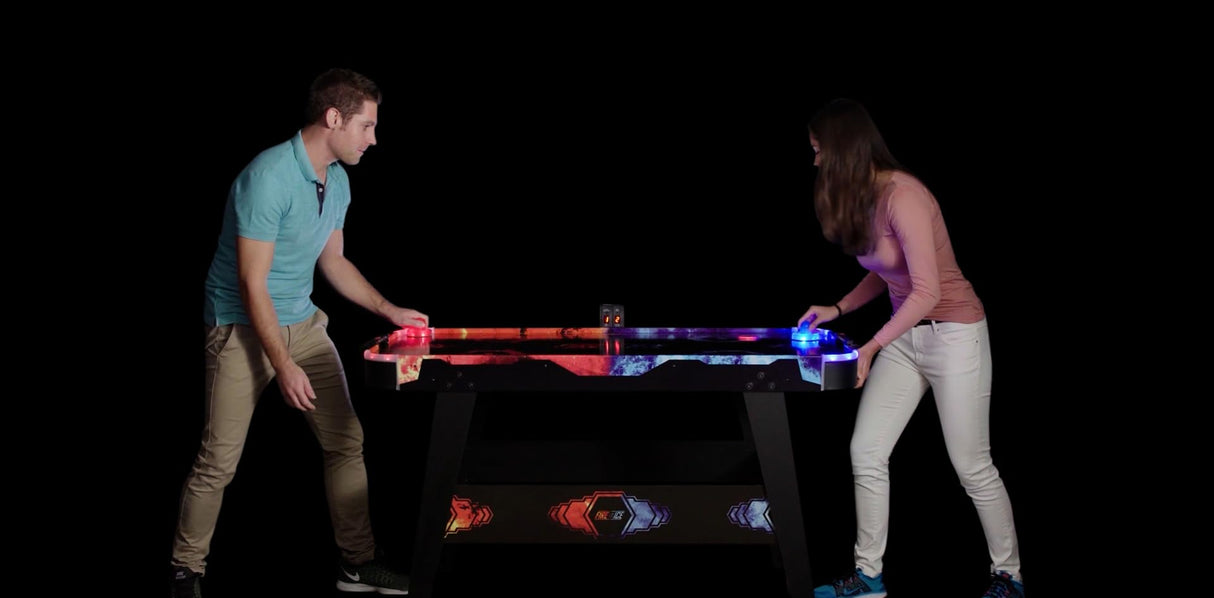 Carromco Airhockey Fire Vs Ice, Unisex, Negro, Uni
