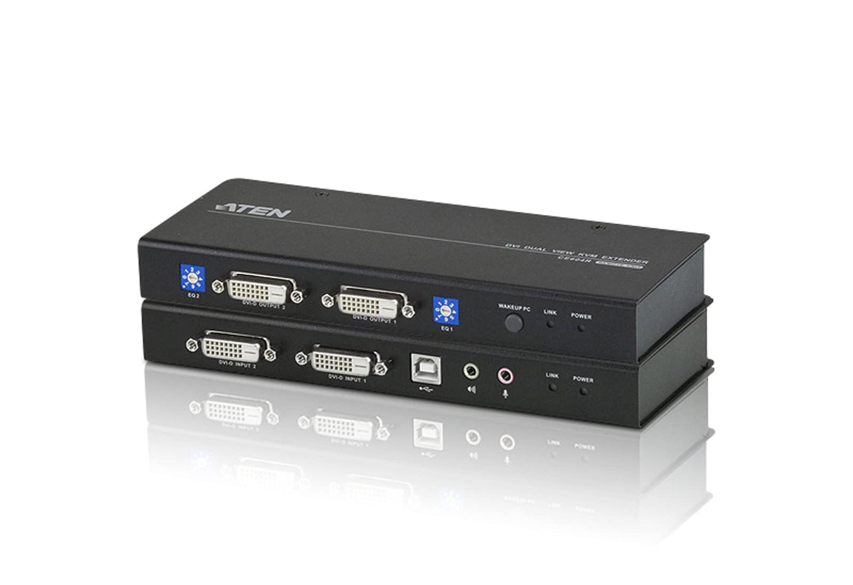 Aten CE604 Negro - Extensor de consola (480 g, 0 - 50 °C, -20 - 60 °C, 0 - 80%, Negro, DVI)