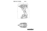 metabo SSW 18 LT 300 BL 602398850 - Llave de impacto inalámbrica (300 Nm, 18 V, sin batería)