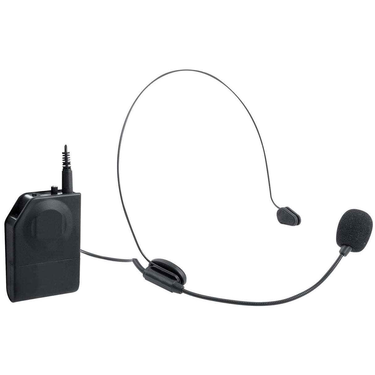 Trevi EM 408 UHF - Juego de micrófonos inalámbricos UHF con Diadema y Clip, Receptor Universal Jack de 6,3 mm, Ideal para presentaciones, Karaoke y enseñanza, Funcionamiento hasta 20 Metros