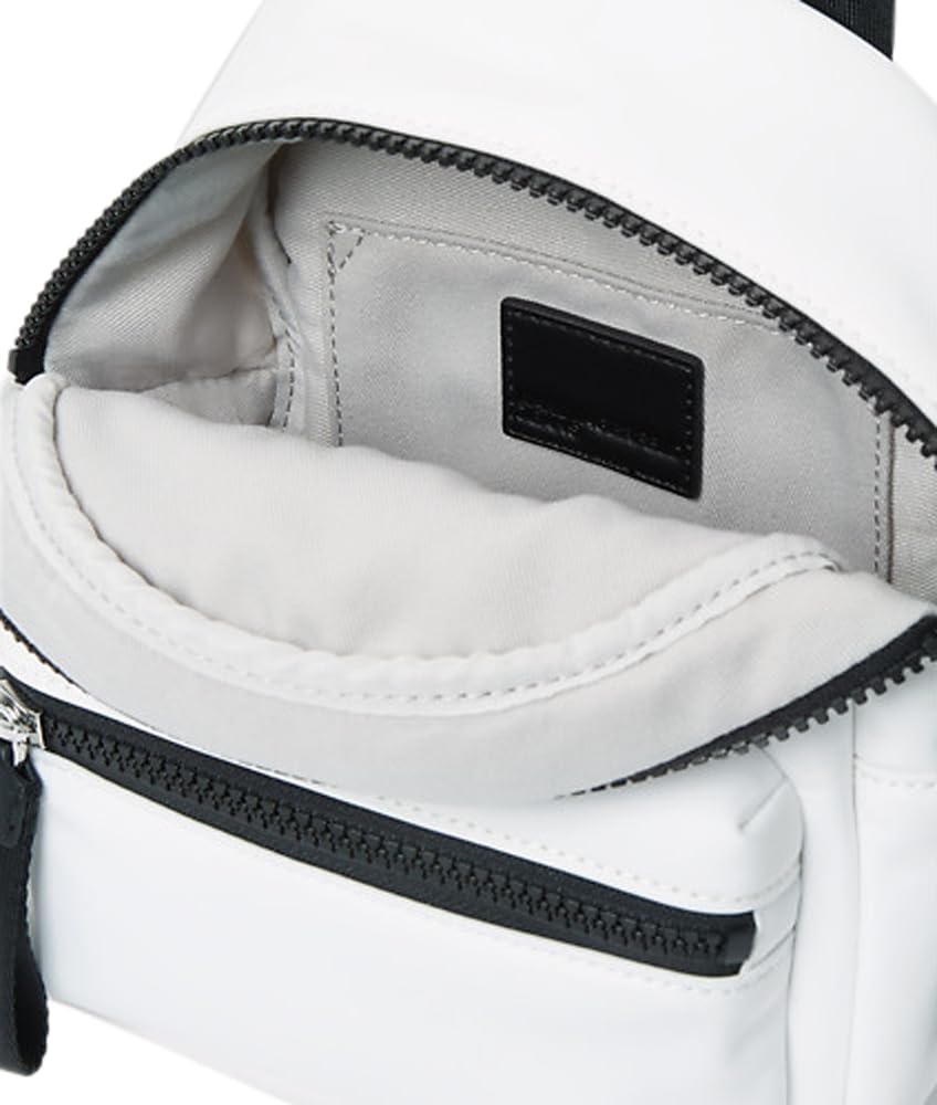 KARL LAGERFELD JEANS, Mujeres, Mochila Cruzada Mini De Nailon Esencial, Blanco, One size