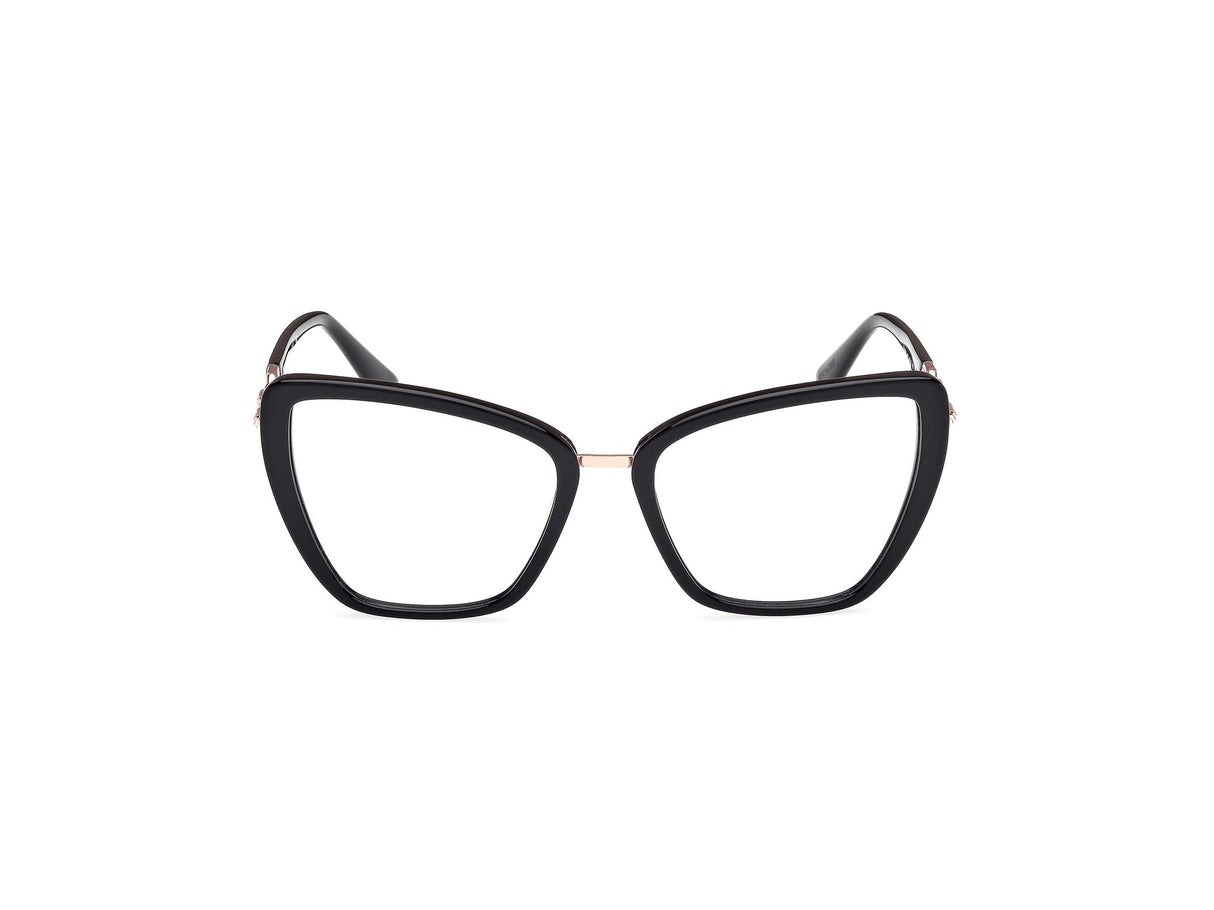 GUESS Gu50180 Marcos para Gafas recetadas, 001 Shiny Black, 55/18/140 para Mujer