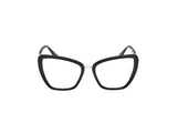 GUESS Gu50180 Marcos para Gafas recetadas, 001 Shiny Black, 55/18/140 para Mujer