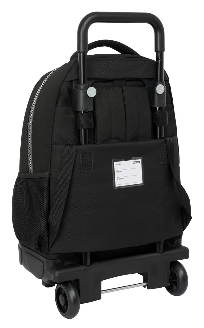 Safta BATMAN GAME OVER - Mochila Grande con Ruedas, Compacta, Extraíble, Ideal para Niños de Diferentes Edades, Cómoda y Versátil, Calidad y Resistencia, 33x22x45 cm