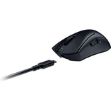 Razer DeathAdder V3 HyperSpeed - Ratón ergonómico e-Sports inalámbrico Ultraligero para Juegos con 26K dpi (55g, Revestimiento Suave al Tacto, 100h de duración de la Pila, HyperSpeed 8K Hz) Negro