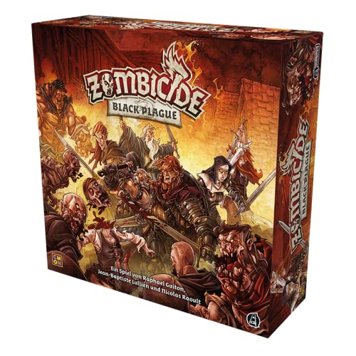 Asmodee | CMON | Zombicide: Black Plague | Juego básico | Juego Experto | Dungeon Crawler | 1-6 Jugadores | a Partir de 14+ años | 60+ Minutos de Tiempo de Juego | Aleman