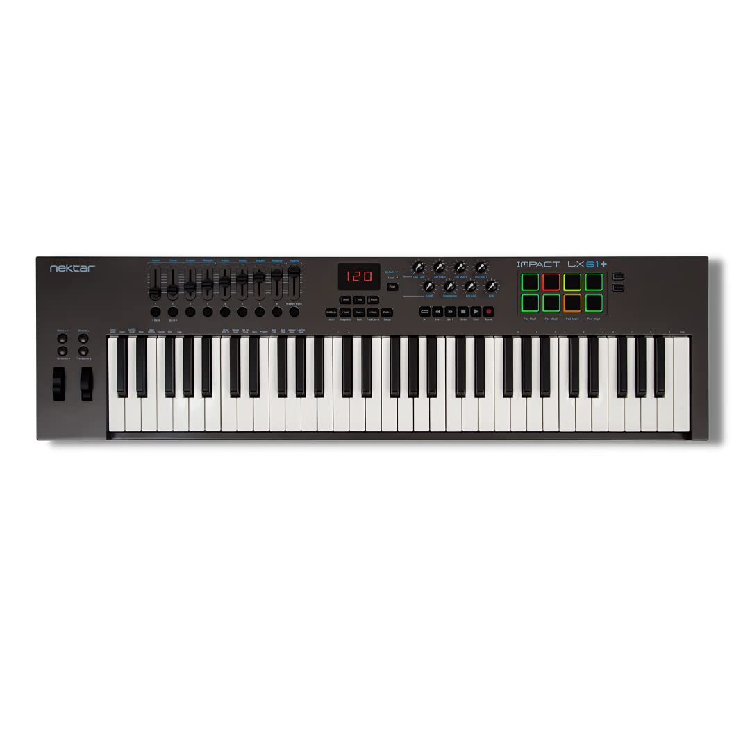 Nektar Impact LX61+ - teclado controlador MIDI USB con integración DAW