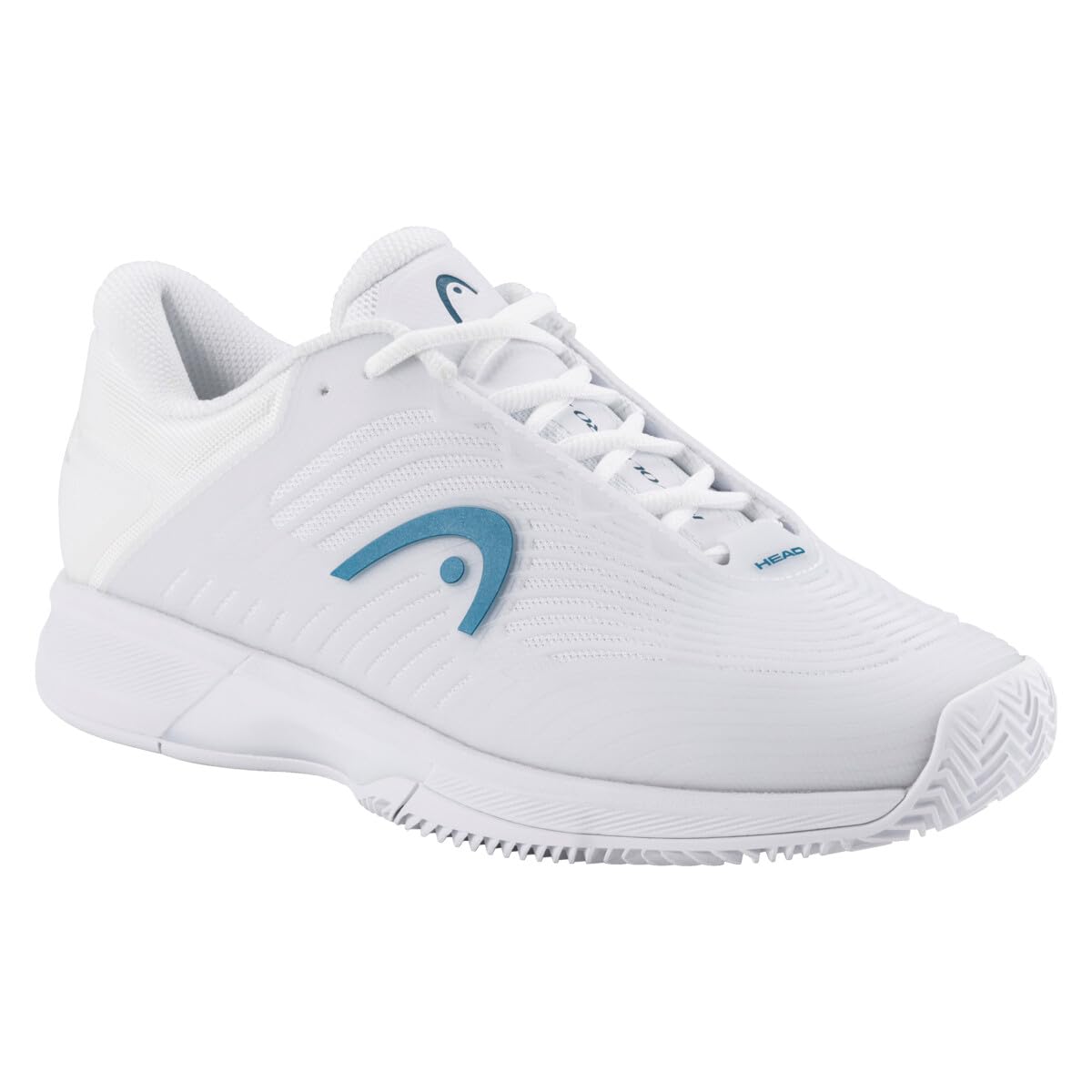 HEAD Revolt Pro 4.5 Clay Women, Zapatillas de Tenis Mujeres, White Twilight Blue, 39 UE