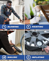 MICHELIN - Compresor de aire MB24 - Tanque de 24 litros - Motor de 2 CV - Presión máxima 8 bar - Flujo de aire 170 l/min - 10,2 m³/h